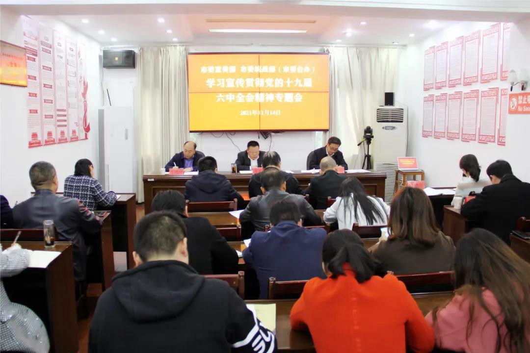 市委统战部（市委台办）专题学习党的十九届六中全会精神