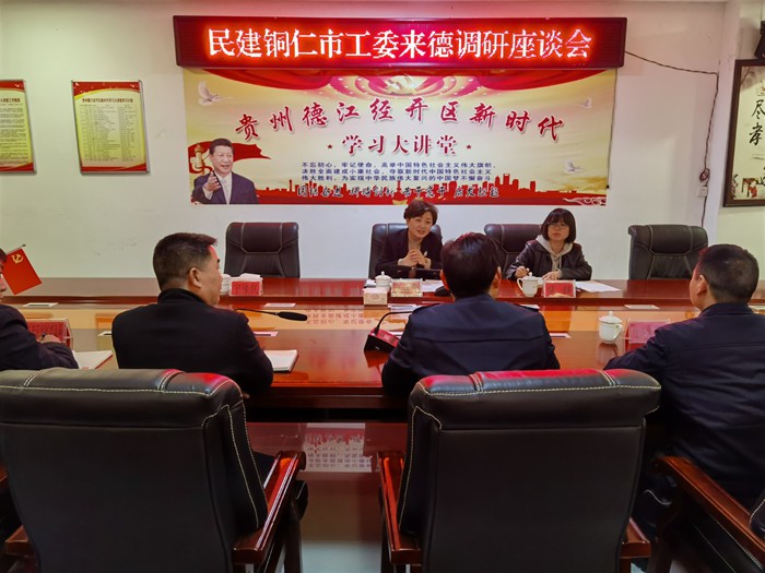 民建铜仁市工委赴德江县工业园区调研