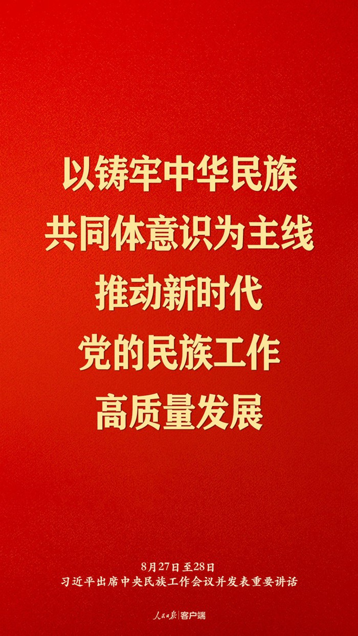 习近平总书记在中央民族工作会议上的重要讲话金句