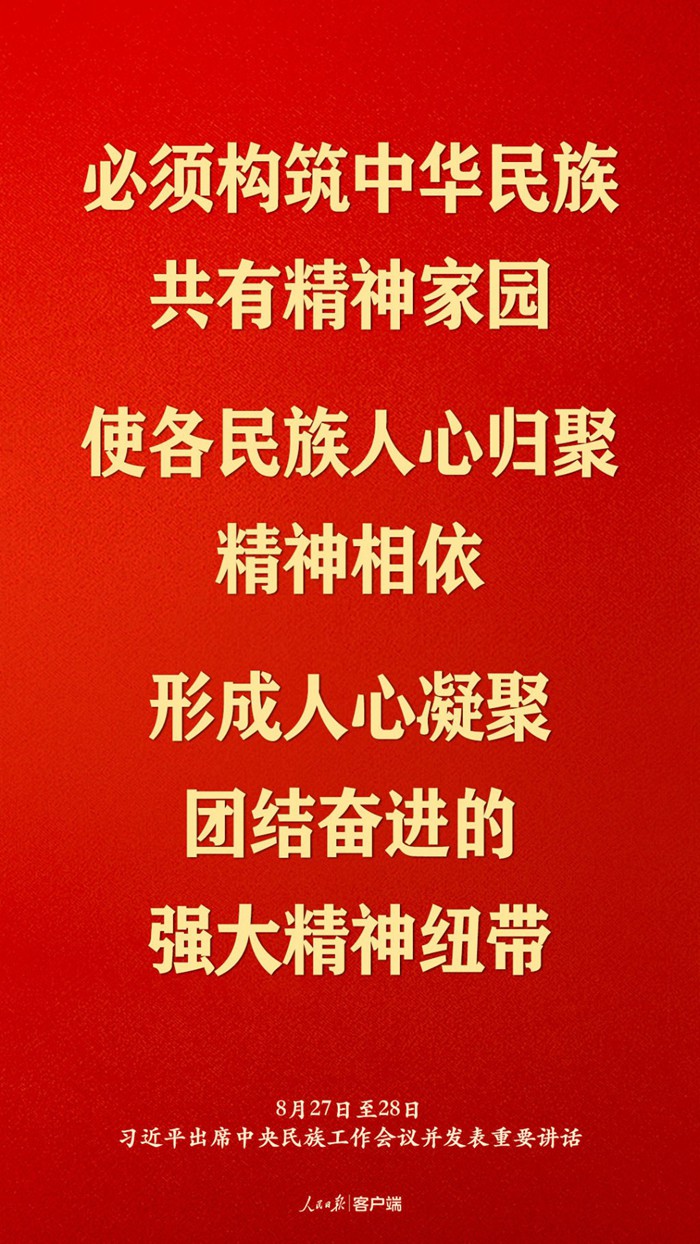 习近平总书记在中央民族工作会议上的重要讲话金句