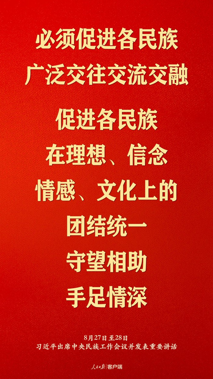 习近平总书记在中央民族工作会议上的重要讲话金句